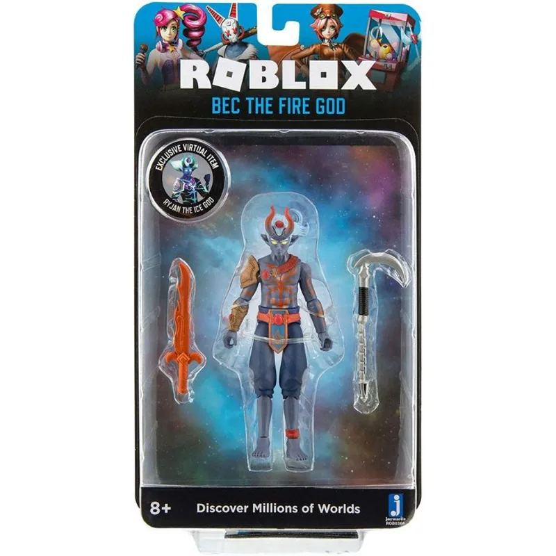 Boneco Articulado Bec The Fire God + Codigo Virtual - Roblox - 2222 sunny brinquedos