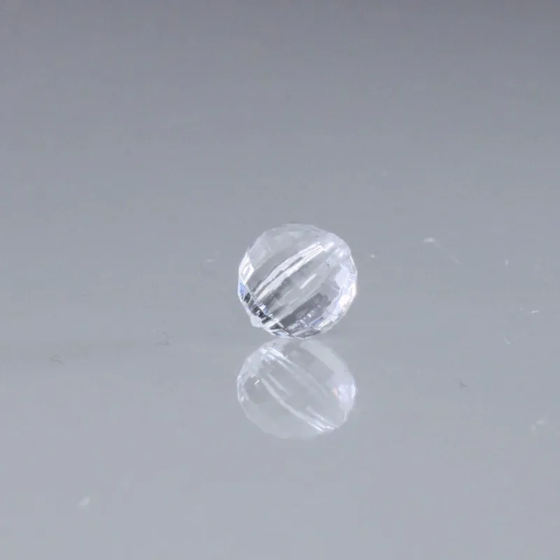 GLOBINHO PASSANTE 10MM EM ACRILICO COM 500GR Cristal Transparente
