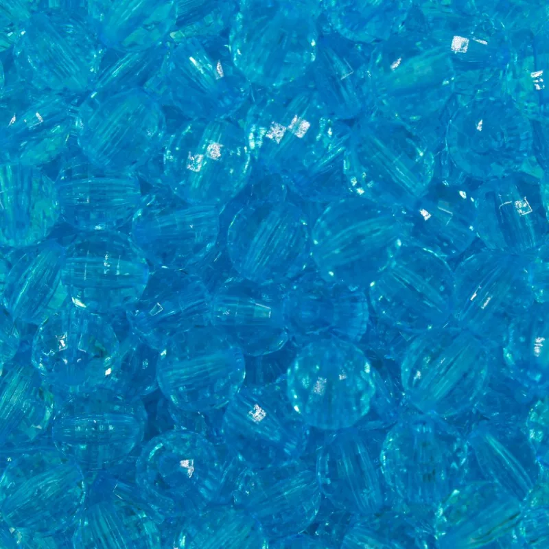 GLOBINHO PASSANTE 10MM EM ACRILICO COM 500GR 040 - Azul 040