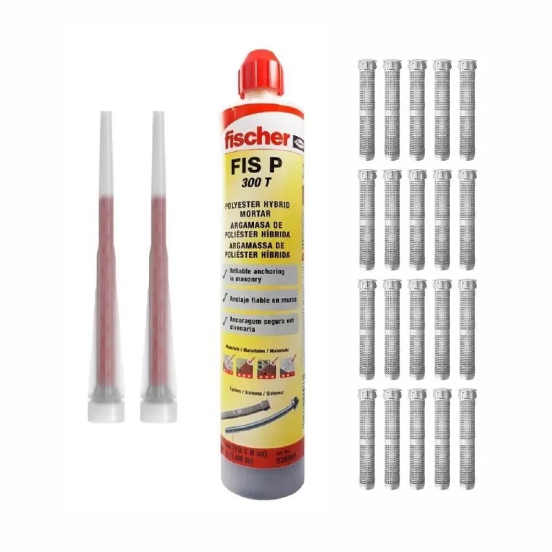 Chumbador Químico Com 20 Camisas Bucha Injeção 16mm