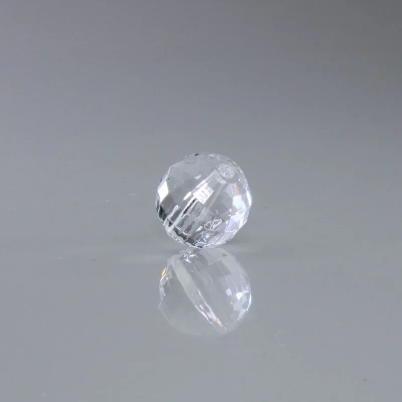 GLOBINHO PASSANTE 12MM EM ACRILICO COM 500GR Cristal Transparente