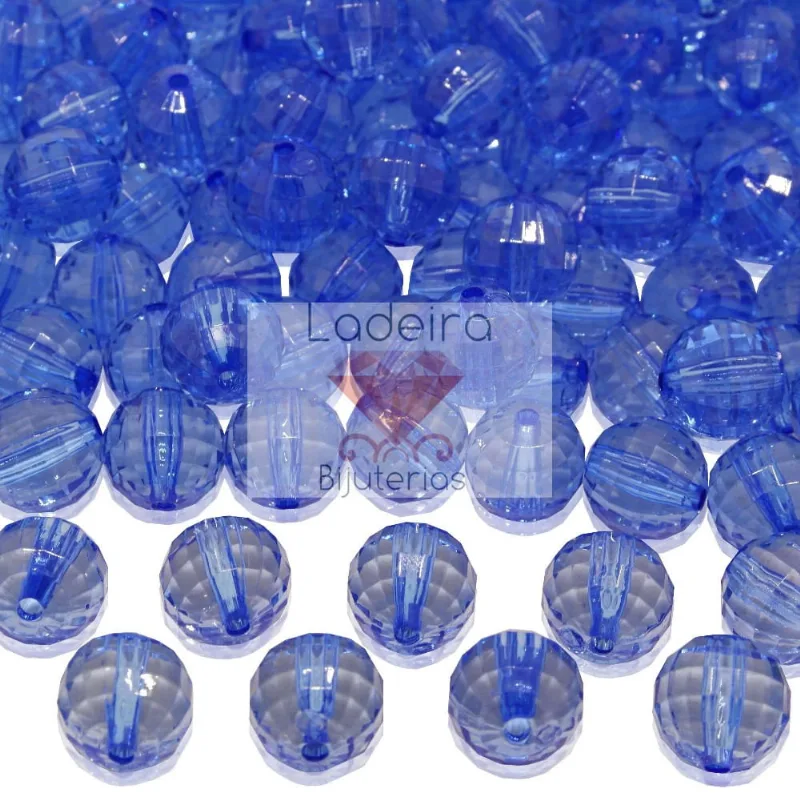 GLOBINHO PASSANTE 12MM EM ACRILICO COM 500GR 042 - Azul 42