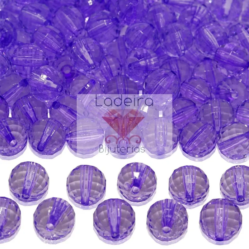 GLOBINHO PASSANTE 12MM EM ACRILICO COM 500GR 045 - Azul 45