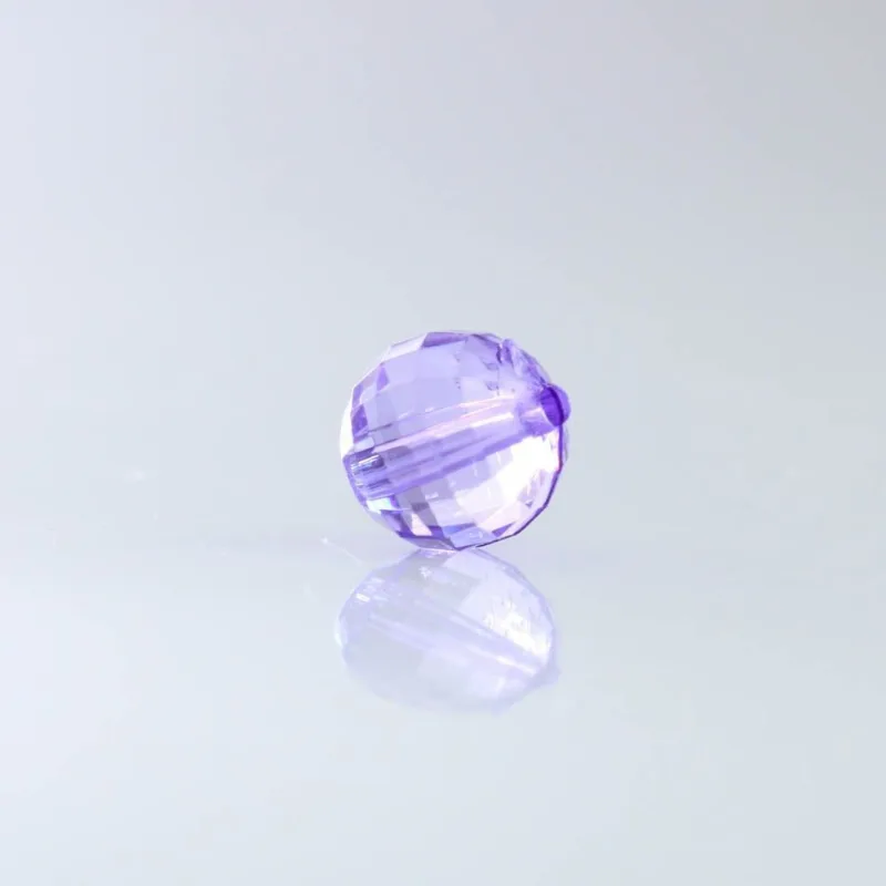 GLOBINHO PASSANTE 12MM EM ACRILICO COM 500GR 049 - Lilás 49