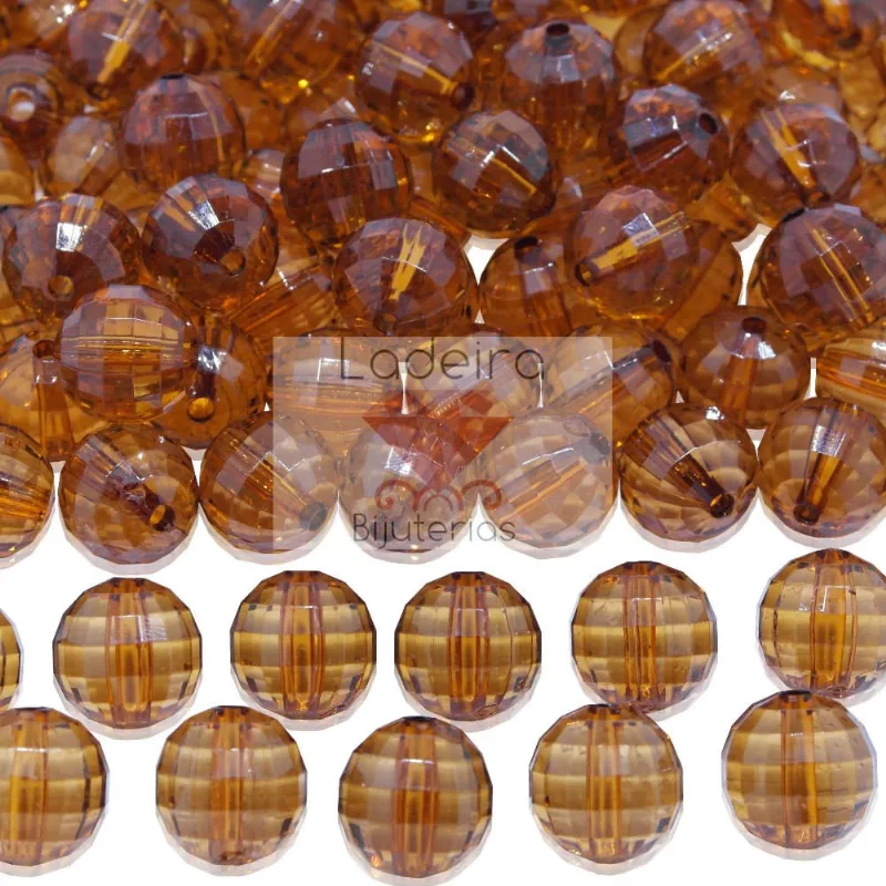 GLOBINHO PASSANTE 12MM EM ACRILICO COM 500GR 059 - Marrom 1