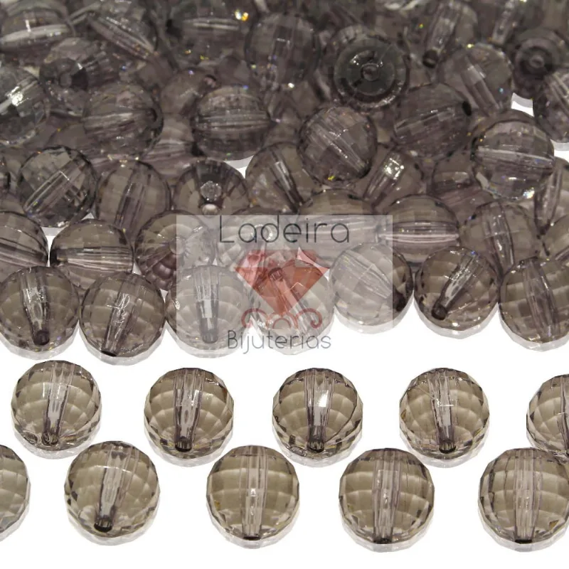 GLOBINHO PASSANTE 12MM EM ACRILICO COM 500GR 070 - Fume