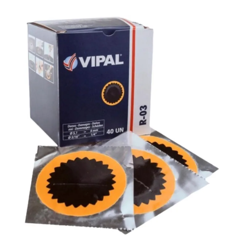 Remendo A Frio R-03 60mm - Caixa Com 40 Peças - Vipal