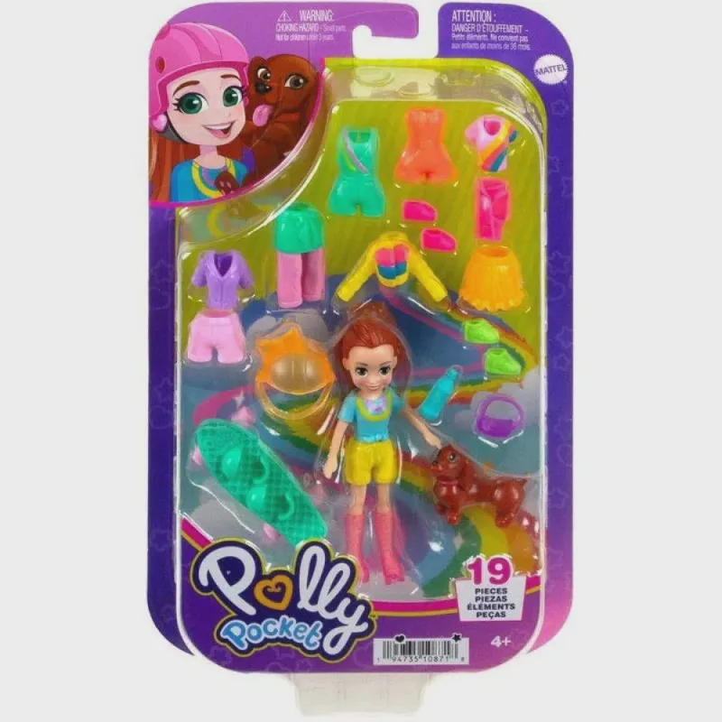 Boneca - Polly Pocket - Conjunto de Looks Amarelo (HKV88) mattel