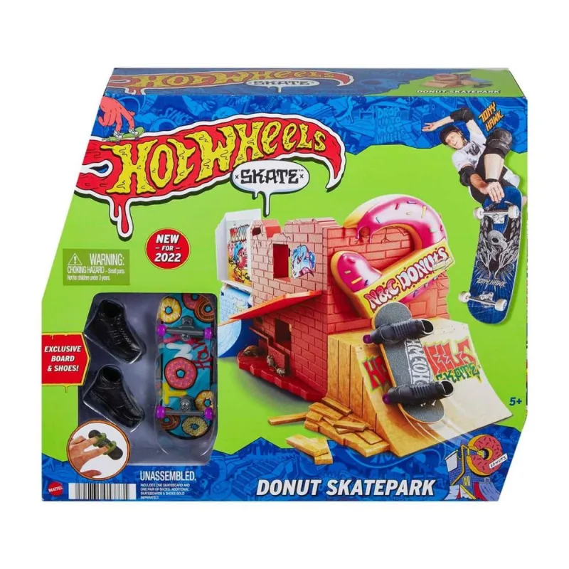 Pista - Skate de Dedo - Hot Wheels - Donut Skatepark MATTEL - Hot Wheels