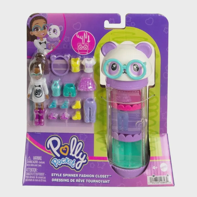 Boneca - Polly Com Armario Giratorio - Panda mattel