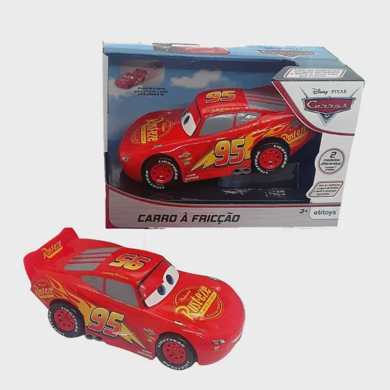 Carrinho - Relampago Mcqueen Mate - Corrida Friccao etilux