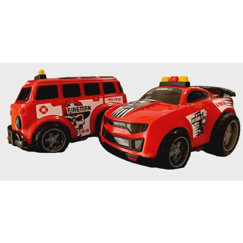 Veiculos - Force Elite Policia e Resgate Vermelho - 562 bstoys