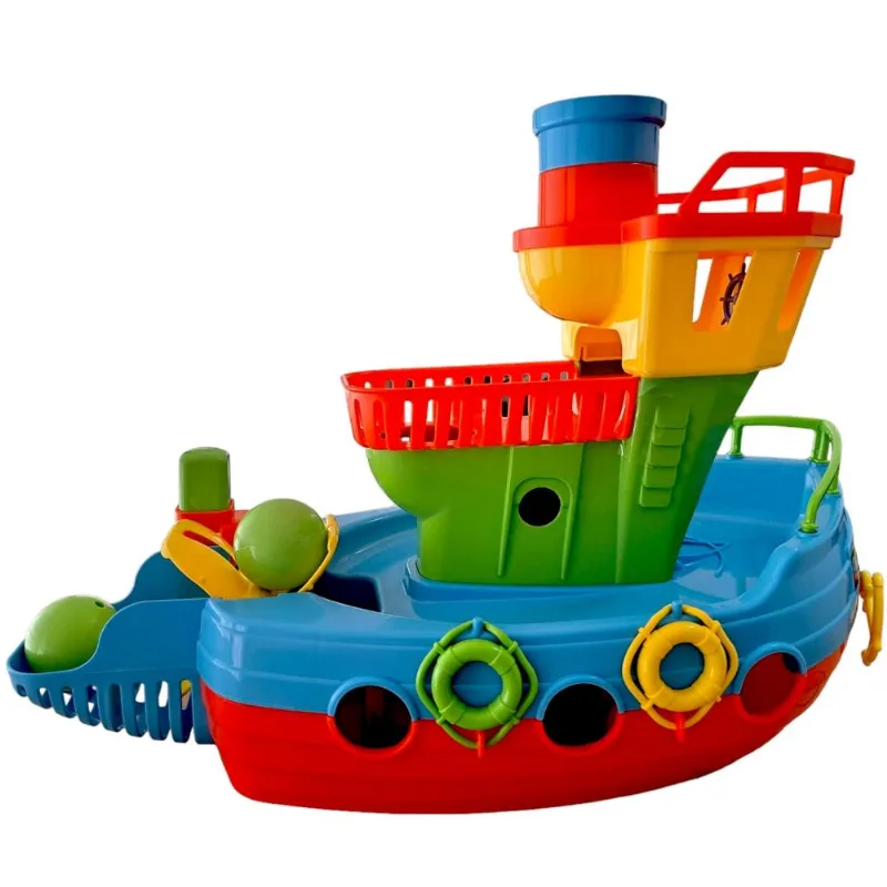 Embarcadinho - Barquinho Infantil Didatico Azul - 895 - TA TE TI INDUSTRIA E