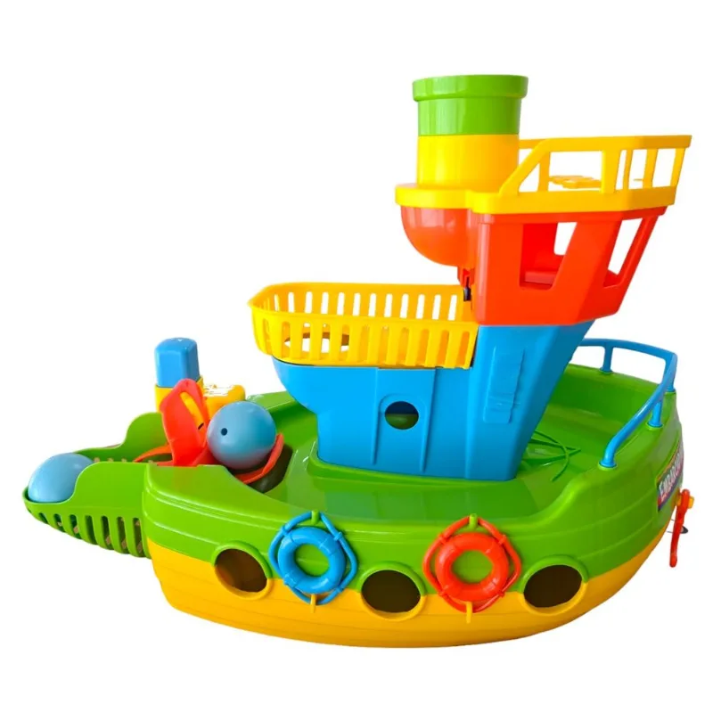 Embarcadinho - Barquinho Infantil Didatico Verde - 895 - TA TE TI INDUSTRIA E