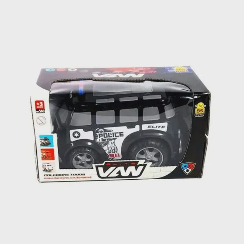 Carro Elite - Van Police - Preto - 560 bstoys