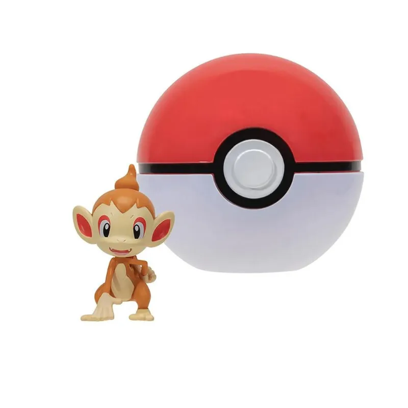 Boneco Pokemon - Pokebola - Clip N Go - Chimchar + Poke Bola SUNNY BRINQUEDOS