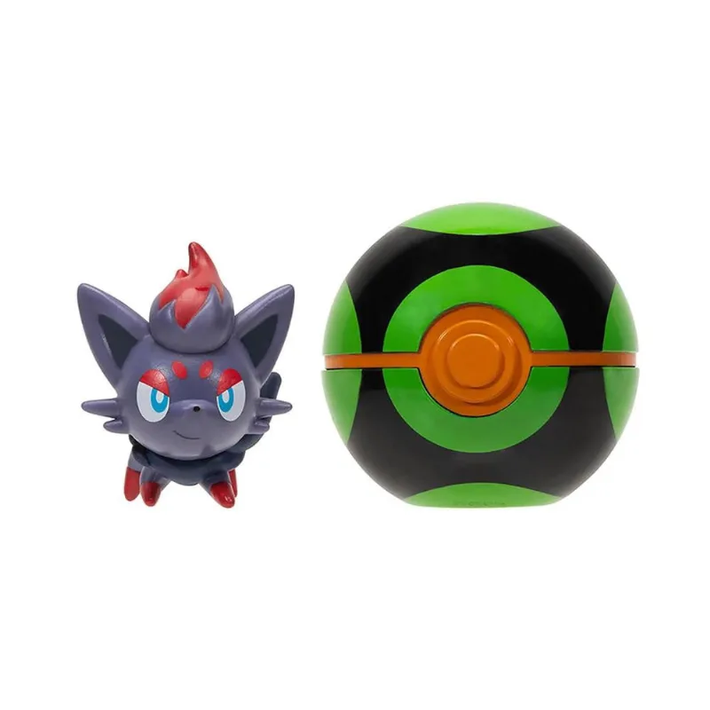 Boneco Pokemon - Pokebola - Clip N Go - Zorua + Bola Penumbra SUNNY BRINQUEDOS