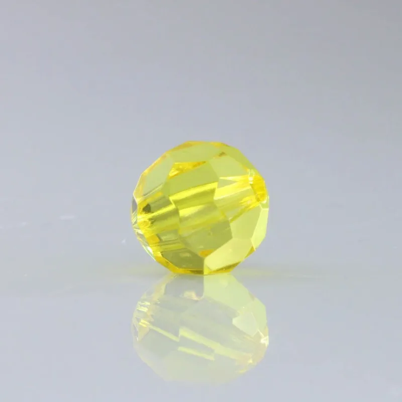 Bola Sextavada Passante 16MM em Acrilico com 500GR 022 - Amarelo 22