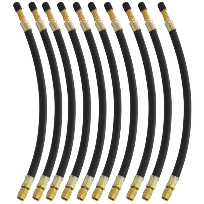 10 Prolongador Extensão Flexível Borracha 270mm Bico De Roda