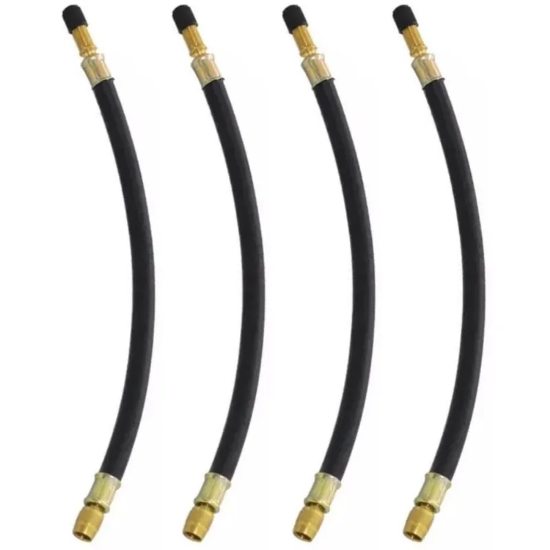4 Prolongador Extensão Flexível Borracha 270mm Bico De Roda