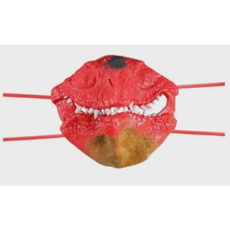 Mascara - Dino Flexivel na Cor Vermelha multikids