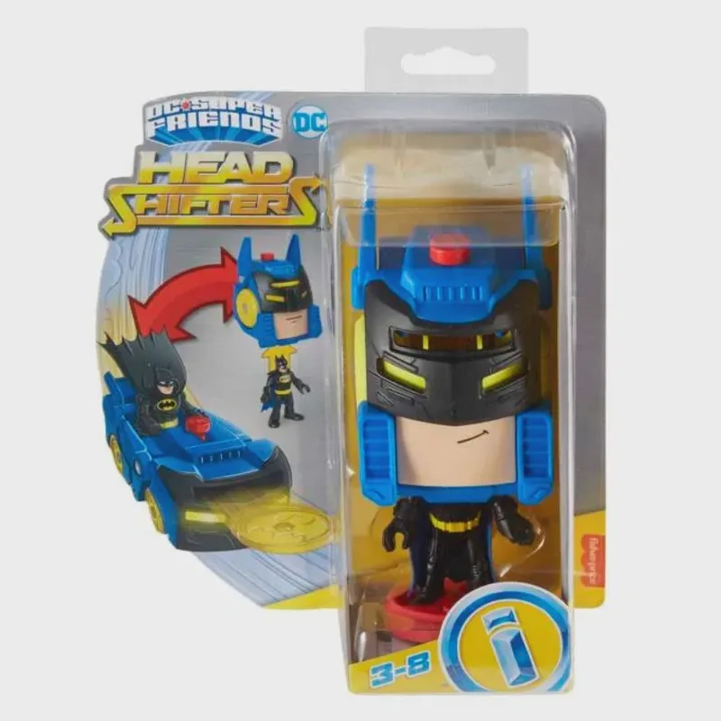 Boneco com Veiculo - Imaginext dc - Super Friends - Head Shifters mattel