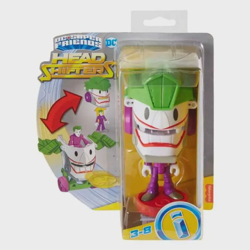 Boneco com Veiculo - Imaginext dc - Super Friends - The Joker e Jokermovel mattel