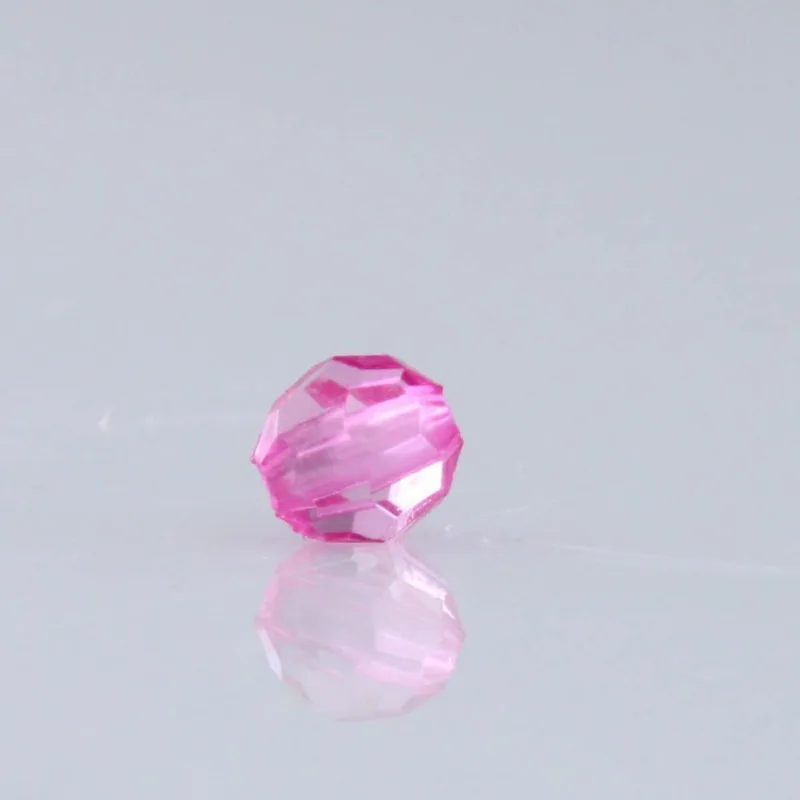 Bola Sextavada Passante 12MM em Acrilico com 500GR 007 - Rosa Pink