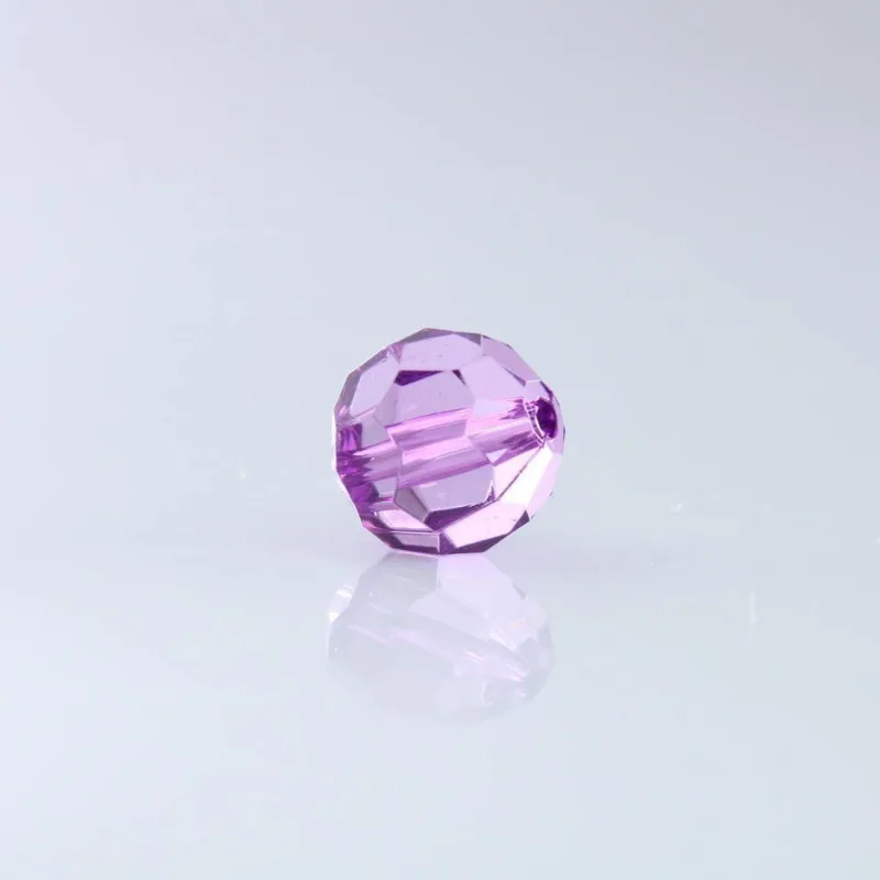 Bola Sextavada Passante 12MM em Acrilico com 500GR 049 - Lilás 49