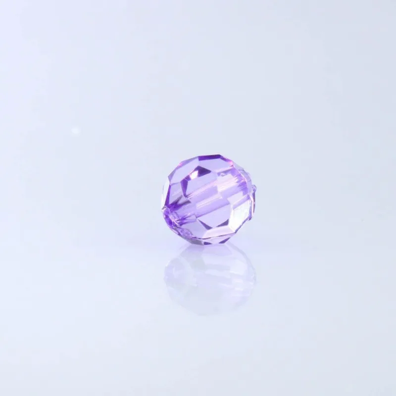 Bola Sextavada Passante 12MM em Acrilico com 500GR 0052 - Lilas
