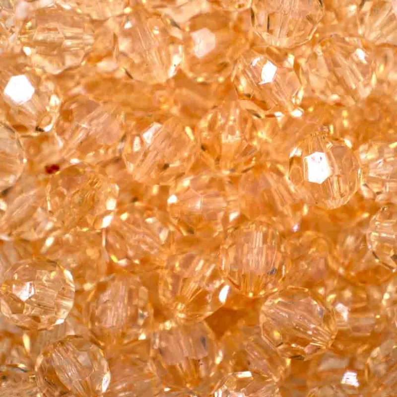 Bola Sextavada Passante 12MM em Acrilico com 500GR 0610 - Bege 0610