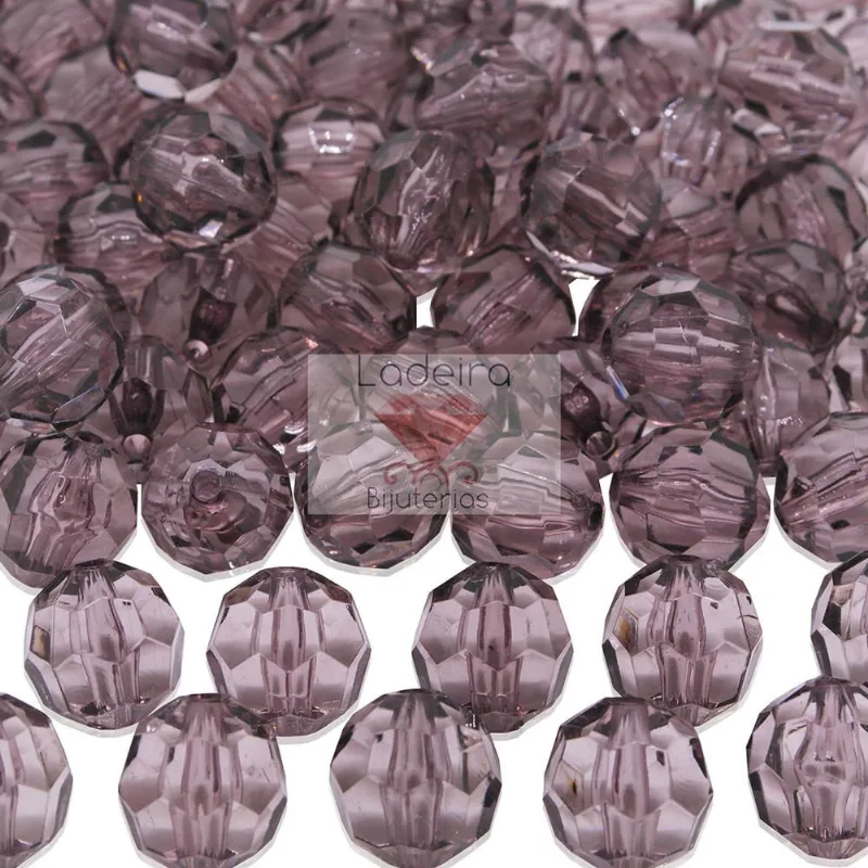 Bola Sextavada Passante 12MM em Acrilico com 500GR 070 - Fume