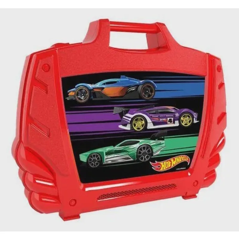 Maleta Hot Wheels - Porta Carrinhos - Vermelho - start