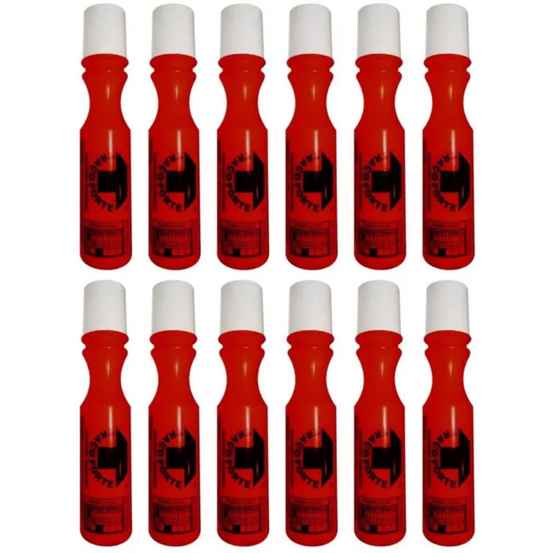 Kit 12 Marcadores Industrial Vermelho 3Mm Baden