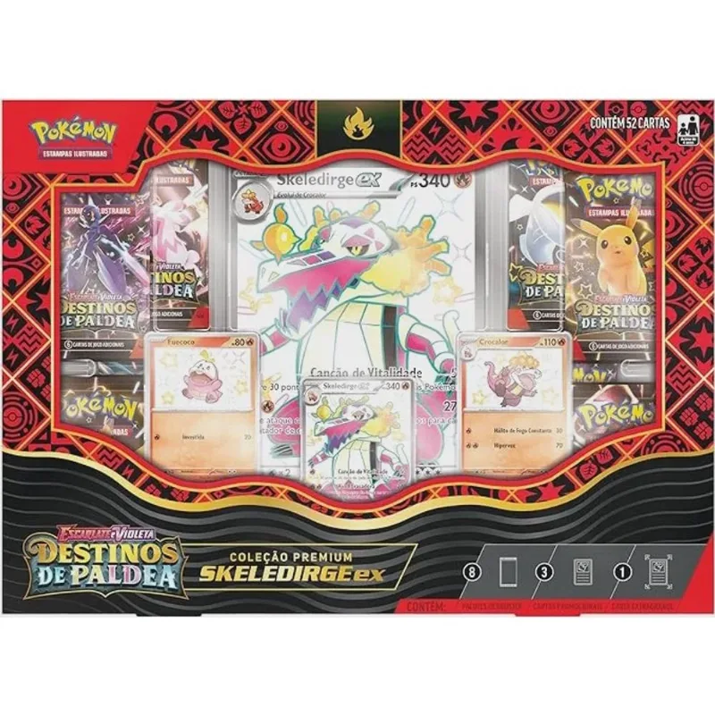Jogo de Cartas - Pokemon - Skeledirge ex copag da amazonia