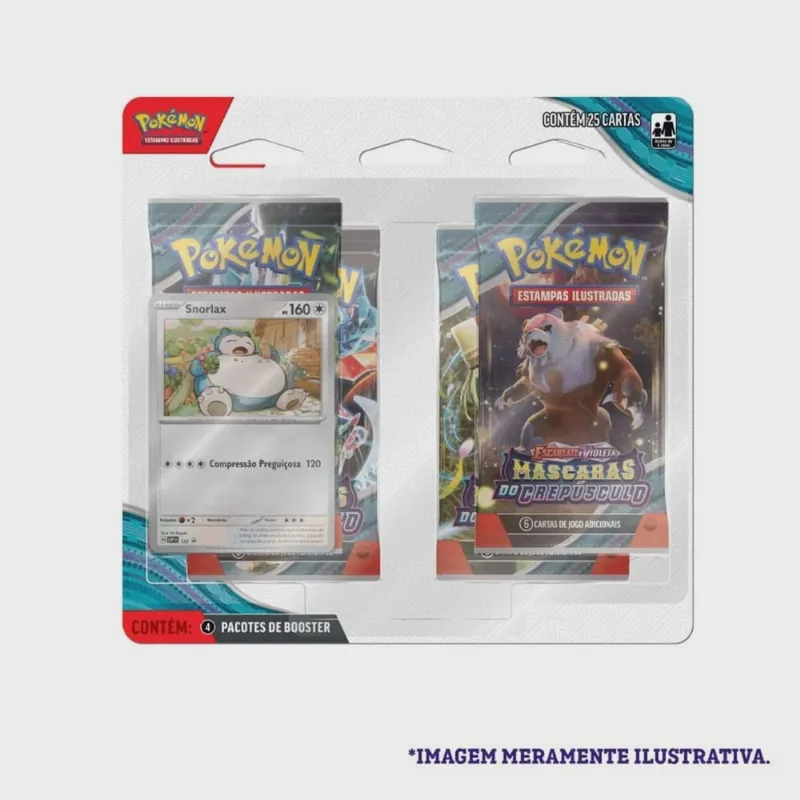 Jogo de Cartas - Snorlax Pokemon Masacaras do crepusculo copag da amazonia