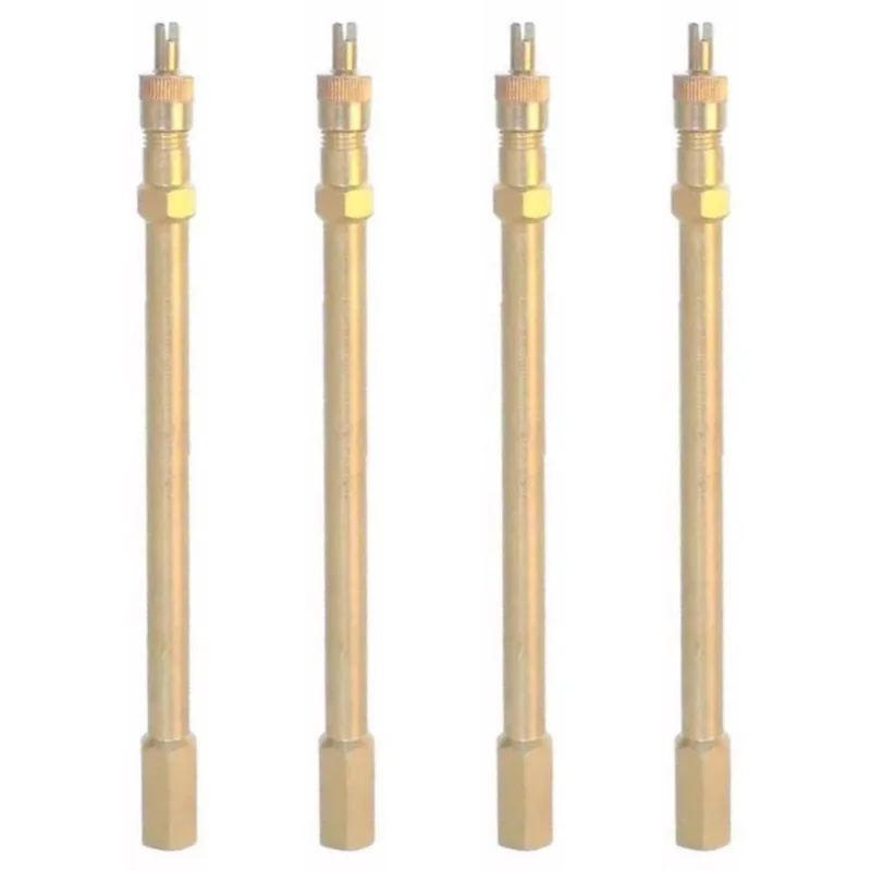 4 Prolongador Extensão Rígida Metal 125mm Bico De Roda