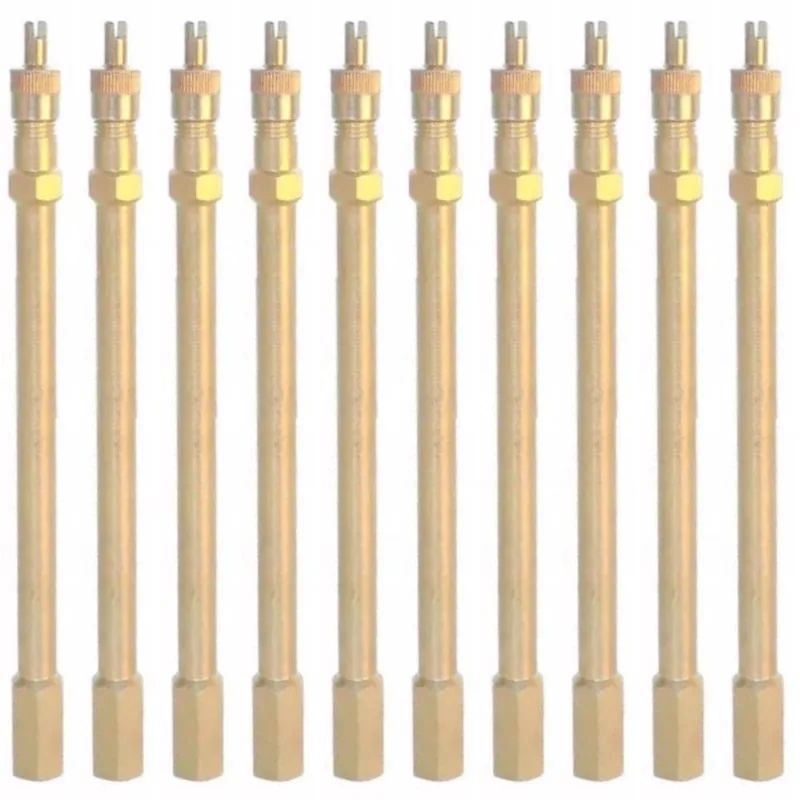 10 Prolongador Extensão Rígida Metal 125mm Bico De Roda