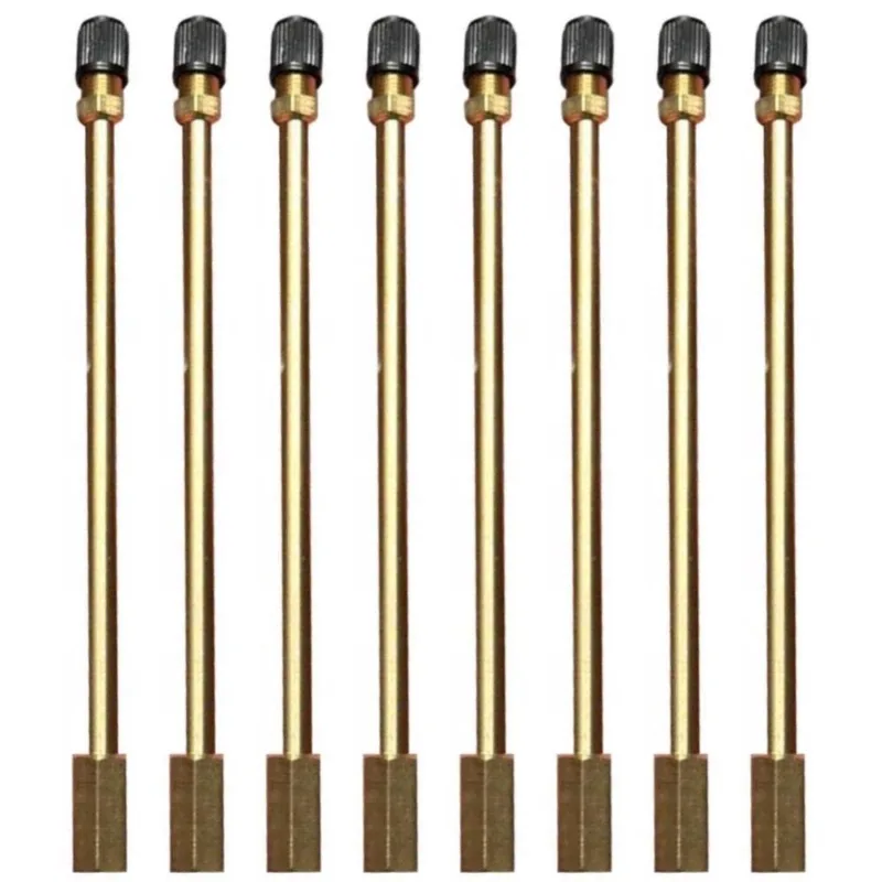 8 Prolongador Extensão Rígida Metal 152mm Bico De Roda