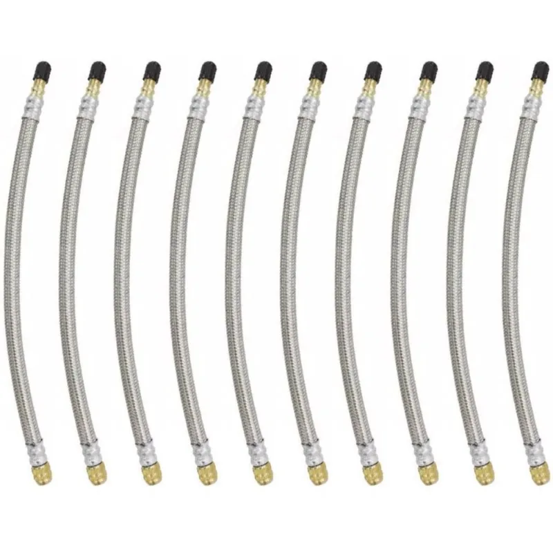 10 Prolongador Extensão Flexível Malha De Aço 270mm