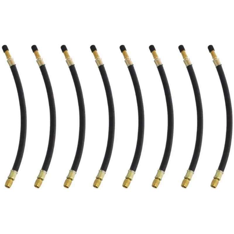 8 Prolongador Extensão Flexível Borracha 210mm Bico De Roda