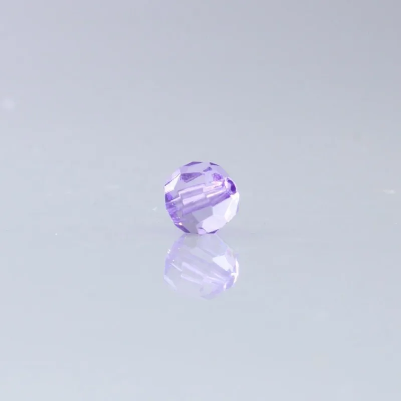 Bola Sextavada Passante 10Mm Em Acrilico Com 500Gr 0052 - Lilas