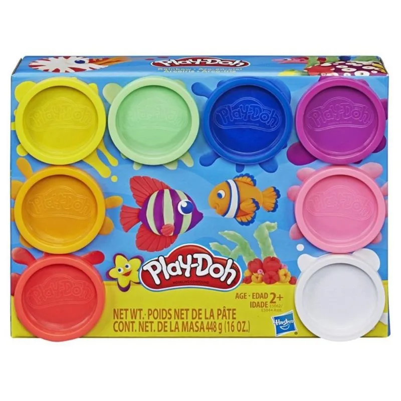 Massa de Modelar - 8 Cores Play Doh Arco Iris HASBRO