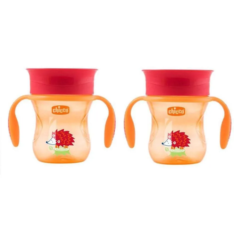 Kit Copo Transição 360 Perfect Cup 2 Un 12M + Laranja Chicco