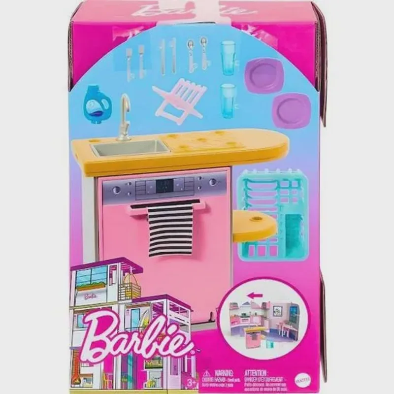Kit Decoracao Barbie - Moveis de Cozinha mattel