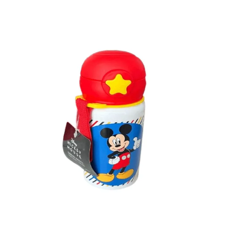 Garrafa Branca com Canudo - Disney Mickey HONGYAO