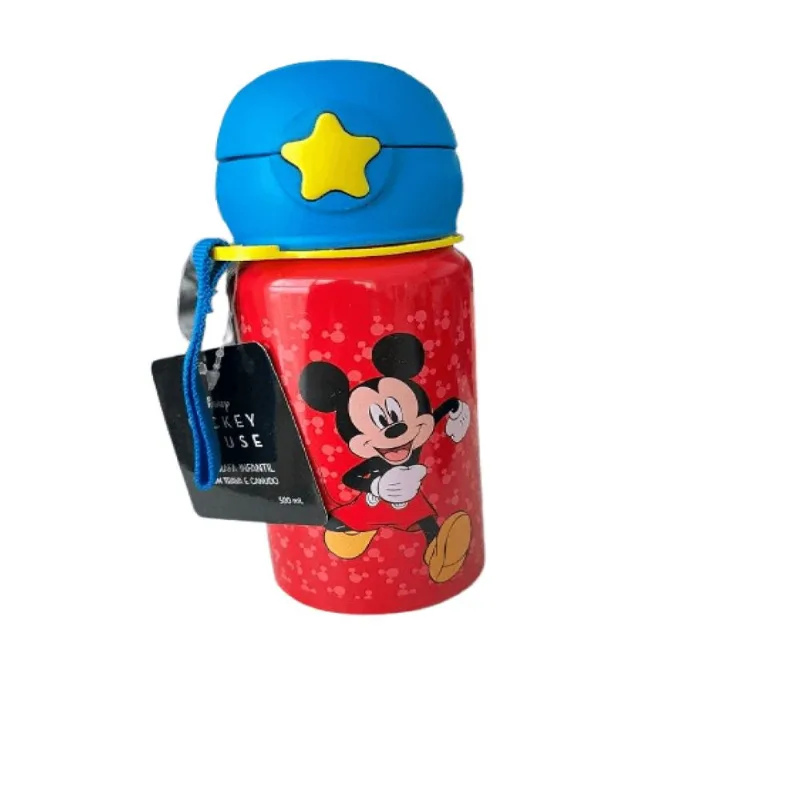 Garrafa Vermelha com Canudo - Disney Mickey HONGYAO