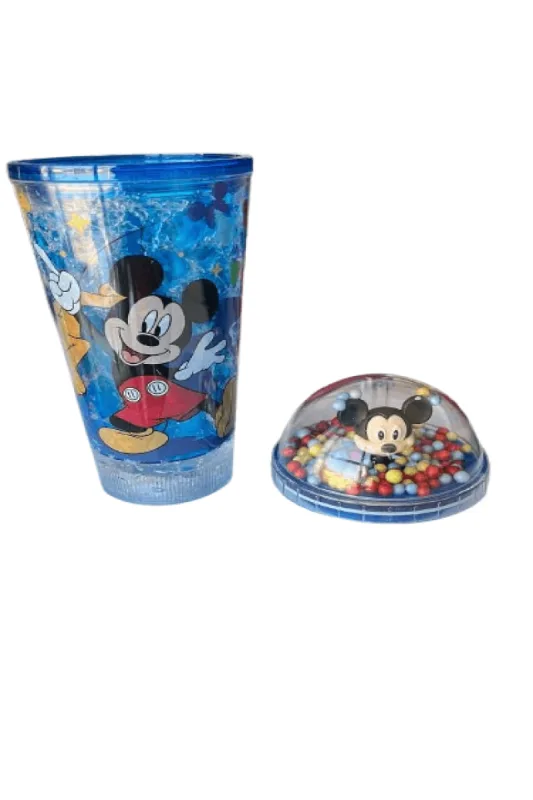 Copo Azul com Luzes - Disney Mickey Mouse HONGYAO - Disney