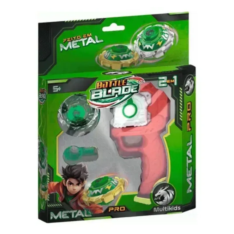 Beyblade - Battle Blades Verde 2 em 1 MULTIKIDS