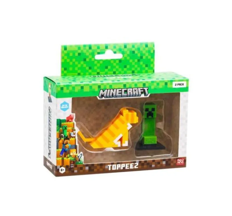 Boneco - Minecraft Gato e Creeper MULTIKIDS - Minecraft